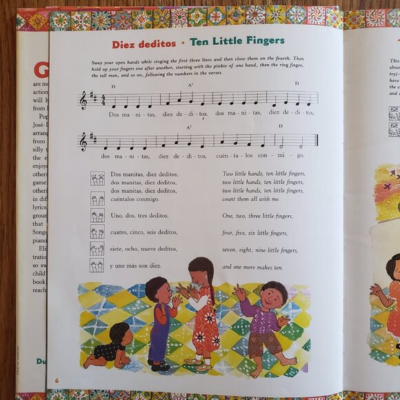 Lot of Diez Deditos / Ten Little Fingers Book + CD By Jose-Luis Orozco (1997) - Picture 4 of 9